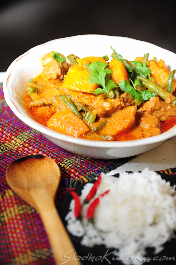 Tajskie czerwone curry z dynią